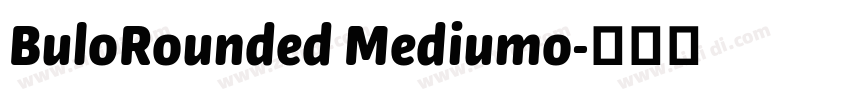 BuloRounded Mediumo字体转换